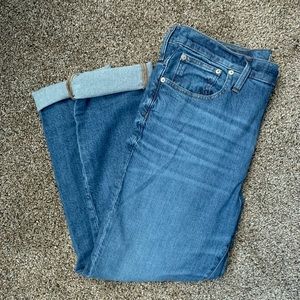 Madewell Light Wash High Waisted Slim Boy Jean